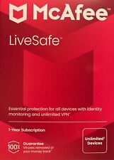 McAfee LiveSafe 2024 for Unlimited Devices / 1 Year (Key Card) picture