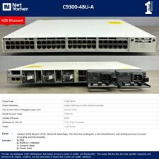 Cisco C9300-48U-A 48-Port Gig UPoE Network Advantage Switch -Same Day Shipping picture