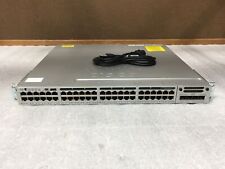 Cisco Catalyst WS-C3850-48T-E V07 48 Port Switch w/ C3850-NM-2-10G TESTED RESET picture