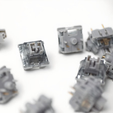 Hand Lubed & Filmed Akko V3 Silver Pro Linear Mechanical Keyboard Switches picture