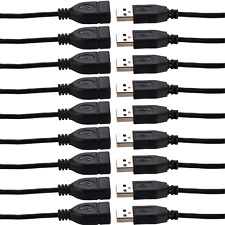 10x 3ft USB 2.0 Extension Cable Type A Male to A Female Extender HIGH SPEED picture
