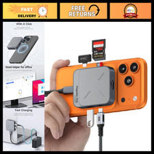 7-in-1 Magnetic USB-C Hub for iPhone 15/16/17 Pro Max, 4K HDMI, 100W PD, 10Gbps picture