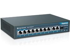 YuanLey 10 Port Gigabit PoE Switch With 8 Poe Unmanaged with 2 1000Mbps Uplink picture