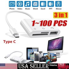 TF/SD Card Adapter Camera Reader Android Type-c For iPhone16 Pro Max Plus LOT picture