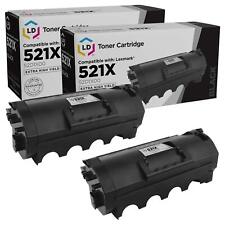 LD Compatible Lexmark 52D1X00 / 521X 2pk EHY BLK Tonerss for MS811/MS812 Series picture