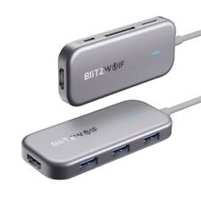 7in1 Blitzwolf BW-TH5 Hub USB-C to 3xUSB 3.0, HDMI, USB-C PD, SD, microSD picture