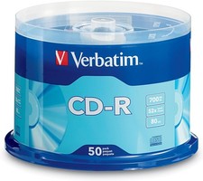 CD-R Blank Discs 700MB 80 Minutes 52x Speed Recordable Music Burning - 50 Pack picture