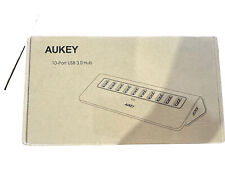 AUKEY CB-H6 USB3.0 Silver 10 interface aluminum alloy hub with LED indicator picture