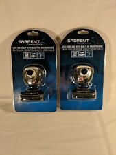 Sabrent SBT-WCCK High Definition USB Webcam W/Microphone #9071B BRAND NEW x2 picture