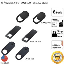 6PCS Large Medium Small WebCam Cover Slide Camera Privacy Security Protect picture