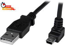 1M Mini USB Cable Cord - a to up Angle Mini B - up Angled Mini USB Cable - 1X US picture