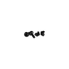 Startech CABSCREWM62B M6 MOUNTING SCREWS BLACK 12MM 100 PACK SERVER RACK M6 CAGE picture