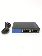 LINKSYS SE3016 16 Port Gigabit Ethernet Switch w/Power Cord, WORKING,  picture