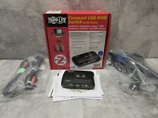 NEW Tripp Lite 2-Port Compact USB KVM Switch with Audio & Cable B004-VUA2-K-R picture