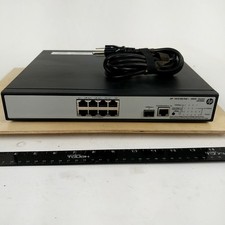 HP 1910-8G-PoE+ (65W) JG349A 8-Port Gigabit PoE+ Network Switch w/ Power Cord picture