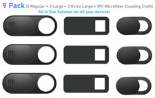 9 Pieces WebCam Cover Slide Camera Privacy Security Protect Sticker Phone Laptop picture