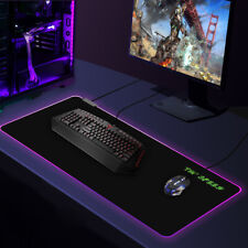 Gaming Mouse Pad RGB LED Light Computer Keyboard Mouse Mat 9 Colors Large Size  picture