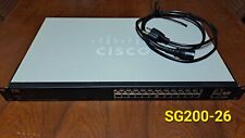 Cisco SG200-26 26-port Gigabit Full-POE Smart Switch w/guide and disc picture
