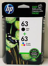 New Genuine HP 63 Black Color Ink Cartridge Envy 4511, 4512, 4513 picture