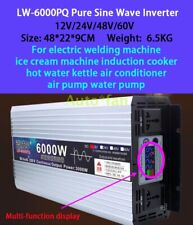 LW-6000PQ Pure Sine Wave Inverter 6000W DC12V 24V 48V 60V To AC 220V Brand New picture