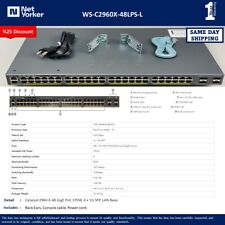 Cisco WS-C2960X-48LPS-L 48 Port PoE+ Gigabit Switch - Same Day Shipping picture