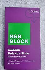 H&R Block Deluxe Federal & State 2023 .  picture