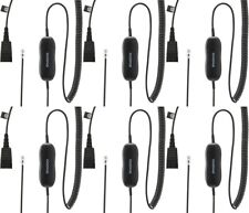 6 Jabra GN1200 Smart Coil Direct Connect Contact Center 6IN Cord Adapter picture