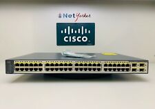 Cisco WS-C3750V2-48PS-S 48 Port PoE Switch - 1 YEAR WARRANTY - SAME DAY SHIPPING picture