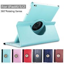 For Apple iPad 2 3 4 Smart Cover 360º Rotating PU Leather Folio Cover Stand Case picture
