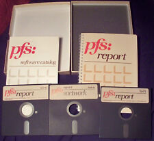Apple IIe vtg PFS Report Users Manual/3 Floppy Disks/pfs Software Catalog ~w/Box picture