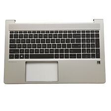 For HP Probook 450 G8 455 G8 Palmrest Non-Backlit US Keyboard M21740-001 Silver picture