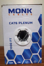 CAT6 Plenum 1000ft CMP 23AWG 550MHz UTP Ethernet Cable Grey MC-C6UP-C-GRY picture