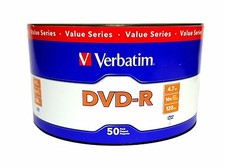 1000 VERBATIM Blank 16X DVD-R DVDR Branded Logo 4.7GB Media Disc 97493 picture