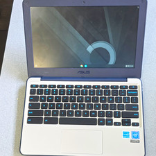 ASUS C202S Chromebook 11.6in Intel Celeron 4GB 16GB eMMC Chrome OS White NJ NYC picture