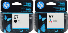 HP #67 Combo Ink Cartridges 67 Black & Color NEW GENUINE 3YP29AN picture