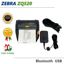 Zebra ZQ520 Mobile Barcode Label Thermal Printer Bluetooth USB TESTED picture