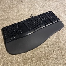 Microsoft 1878 LXM-00001 Ergonomic Wired USB Keyboard Split Tested Working picture