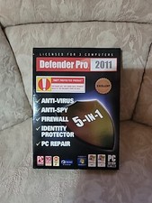 PC Defender Pro 2011 Anti-virus Anti-spy Firewall Pc Repair For 3 Computers NEW picture