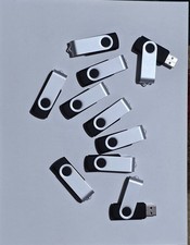 Black 4G USB 2.0 Flash Drive Rotating U Disk Pen Thumb Drive LOT 100 units picture