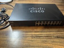 Cisco SG110-16HP 16-Port Gigabit PoE Unmanaged Switch Working picture