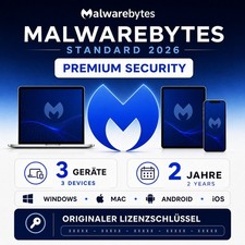 Malwarebytes Premium Key 3 Devices 2 Year PC Mac Android IOS Fast Delivery picture