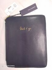  NWT Rebecca Minkoff Touch & Go iPad Tablet Case Zip Around Navy Blue  picture