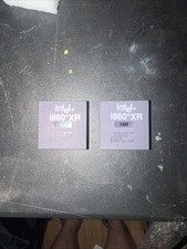 Vintage Intel i860 XR RISC CPU Processor A80860XR-40 16M Gold Cap RARE Lot X2 picture