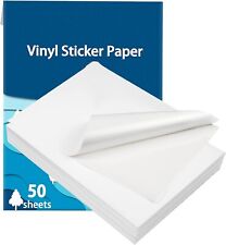 50 Sheets Sticker Paper for Printers - Printable Vinyl Sticker Paper Waterproof picture