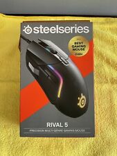 SteelSeries - Rival 5 Wired Optical Gaming Mouse with RGB Lighting Black New picture