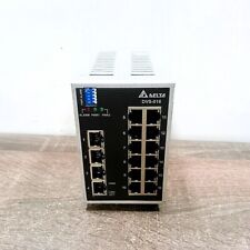 USED | DELTA DVS-016W01 WIDE TEMP UNMANAGED ETHERNET SWITCH W/BUILT-IN ALARM IO picture