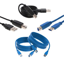 USB 2.0/3.0 High Speed Cable A Male to B Male Printer Scanner Cord Multipack LOT picture