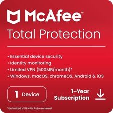 McAfee Total Protection 2023 1 Device 1 Year Antivirus Security picture