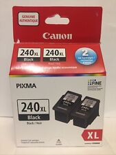Genuine Canon Black PG- 240XL Pack Of 2 ink Cartridges New in Box picture