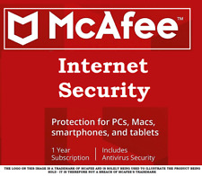 McAfee Internet Security 2023 Anti Virus Software 1 Year 10 Devices - New picture